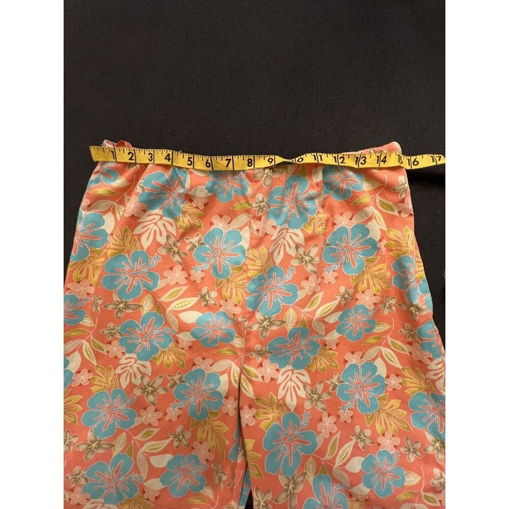Bechamel Petite Hawaiian Floral‎ Capris Women’s Size Petite Medium - Picture 6 of 10